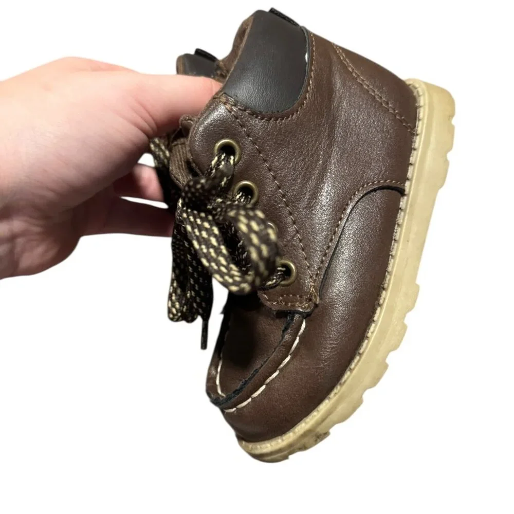 Carters Toddler Set of 3 Shoes Boots Sz 6 Brown Gray
